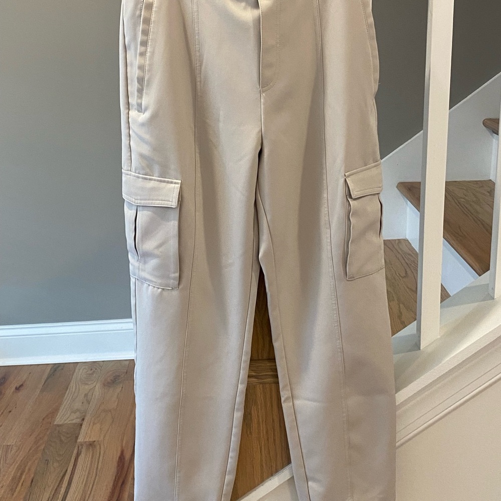 Beige athletic pants - Versatile Workwear Style